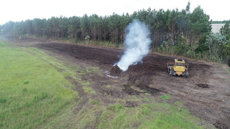 Plymouth Airport — clearing and debris operations