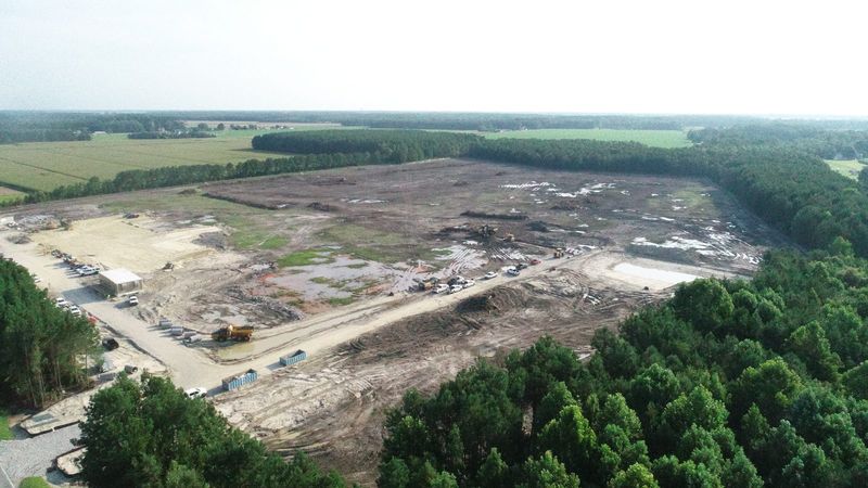 Camden County High School — land clearing footprint