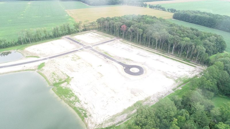 Windswept Pines subdivision — finished site